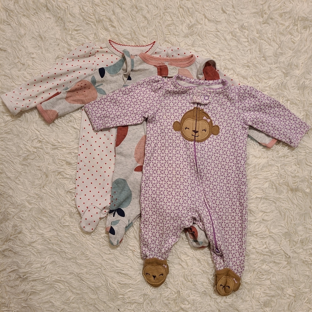 Pack of 3 Pajama for Baby Girl